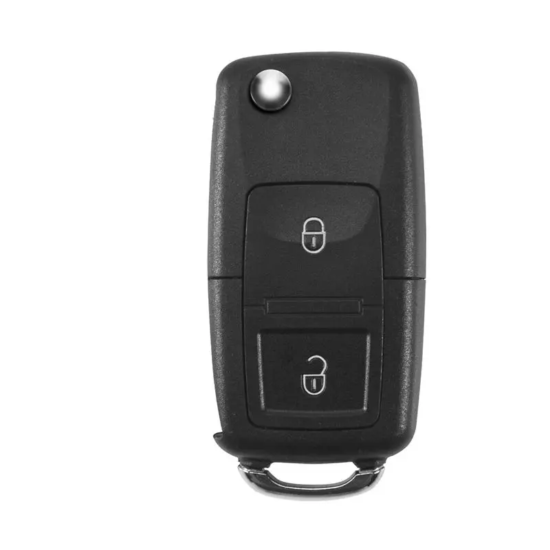 Top-Rated Replacement 2 Button Keyless Entry Remote Flip Folding Car Key Fob Shell Case And Button Pad Compatible With Golf MK4