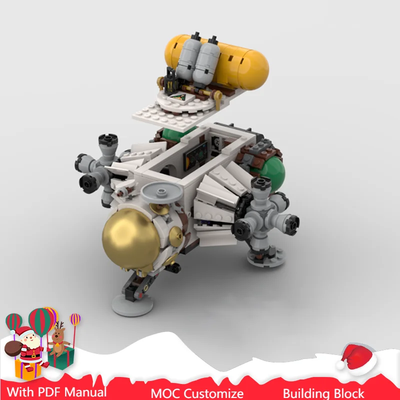 

543, детали, космическая серия, удивительный корабль MOC, модель космического корабля, строительные блоки, технология сборки, кирпичные игрушки, подарки на Рождество и день рождения