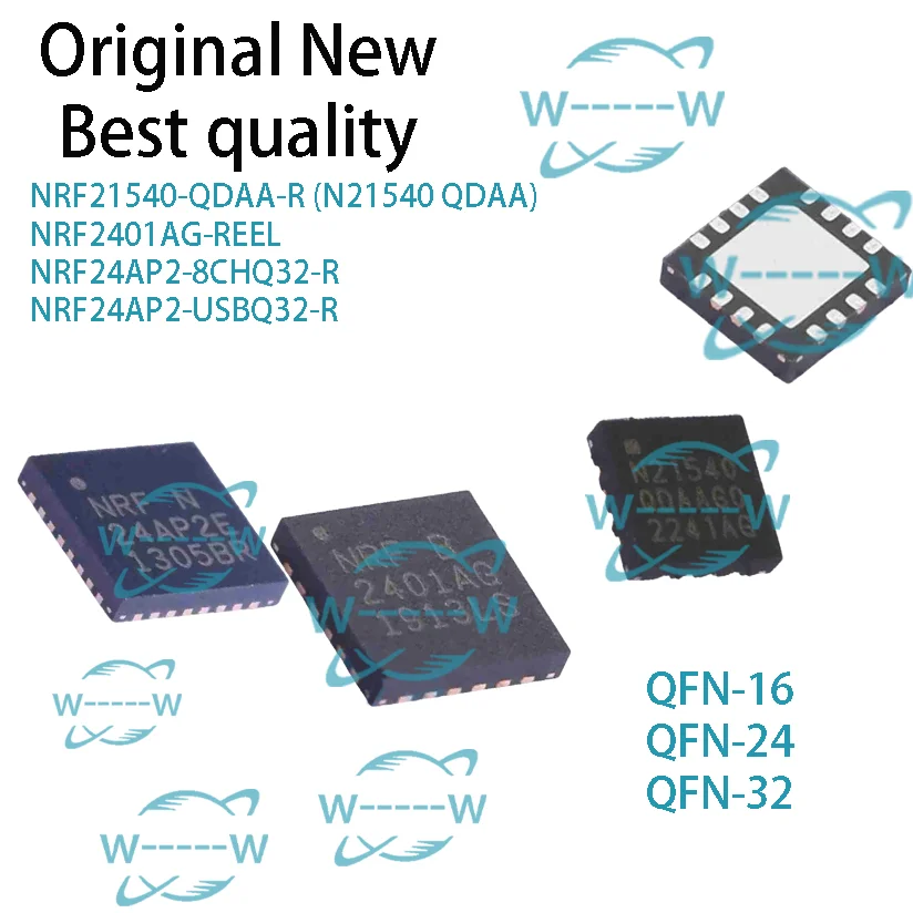 (2-5 SZT.) NRF21540-QDAA-R N21540 QDAA NRF2401AG-REEL NRF24AP2-8CHQ32-R NRF24AP2-USBQ32-R NRF2401AG NRF24AP2 NRF24AP2E 24AP2E IC