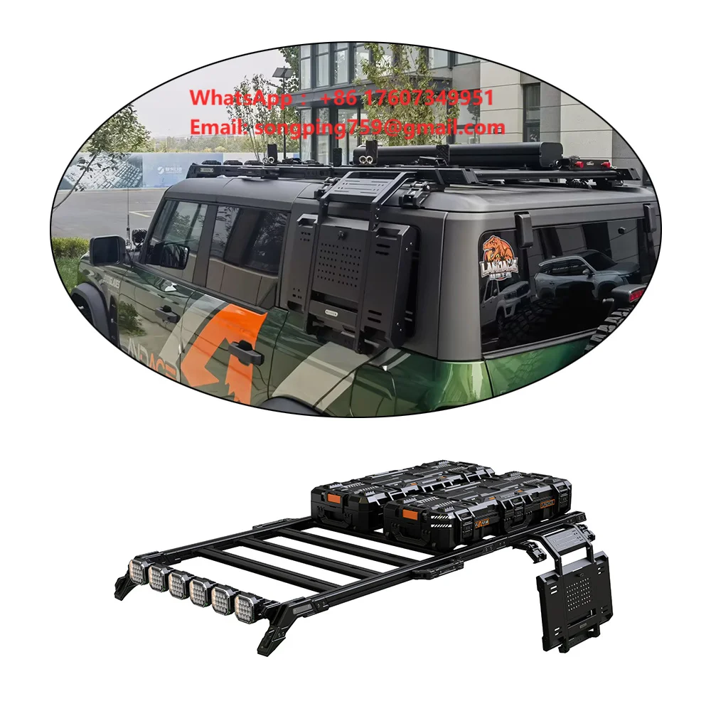 Easy Install Car Roof Rack Crossbar Universal 4x4 Racks for Ford Bronco Roof Basket Heavy Duty