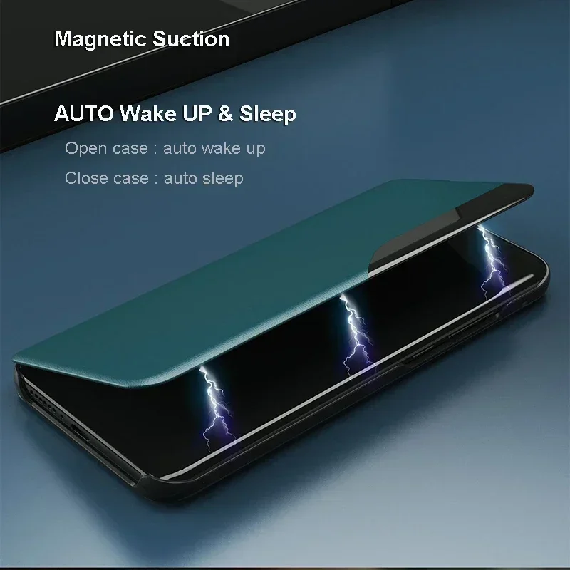 Magnetyczne etui z klapką na telefon Xiaomi 17T 15T 14T 13T Pro 5G, skórzane etui książkowe z uchwytem, odporne na upadki, obudowa ochronna Capa Fundas — zdjęcie produktu 6
