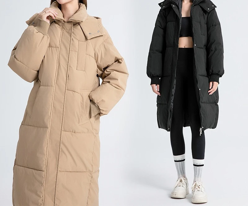 Winter Thick Coat 2025 New Over Knee Long Cotton Jacket Loose Down Women's Coat
