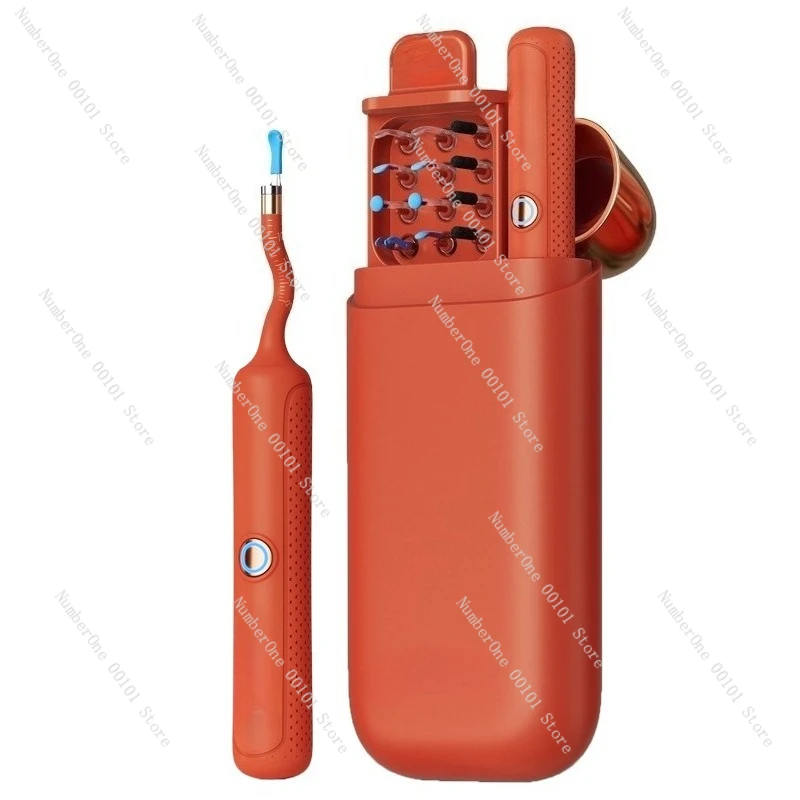 Wireless visual ear picking spoon tool set, which can clip and collect artifacts