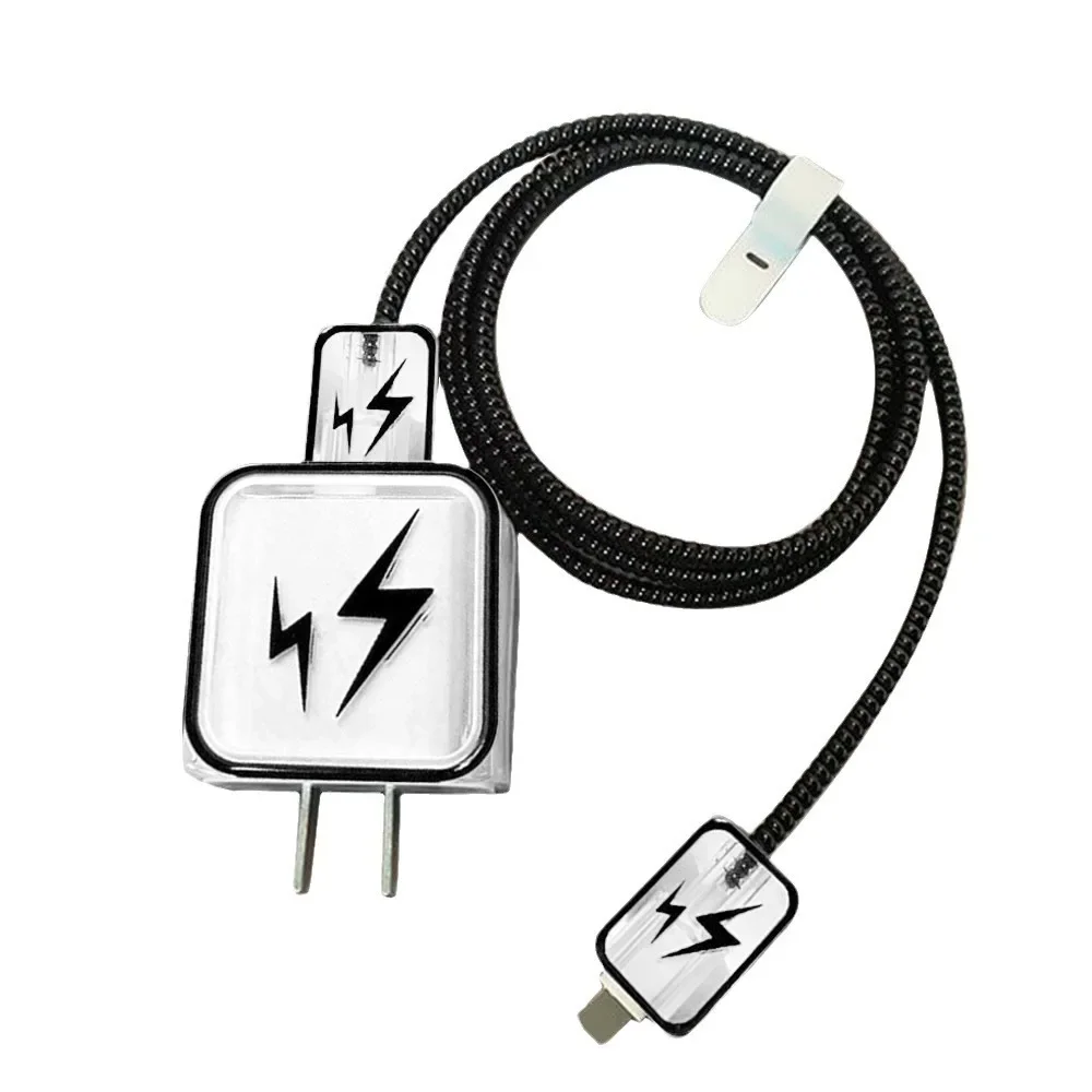 For iPhone Charger Adapter 18W 20W Dustproof Protector Cover Data Cable Winder Kit Anti Scratch Chargers Plug Cover Case - Image 6