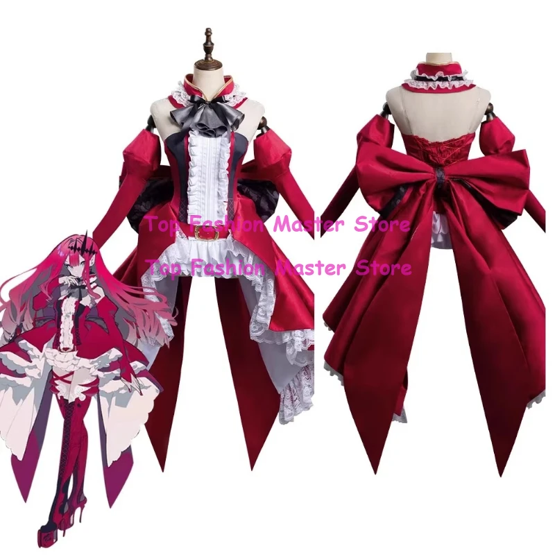 

Fate/Grand Order Fairy Knight Tristan First Ascension Cosplay Costume Red Dress Halloween Christmas Outfit