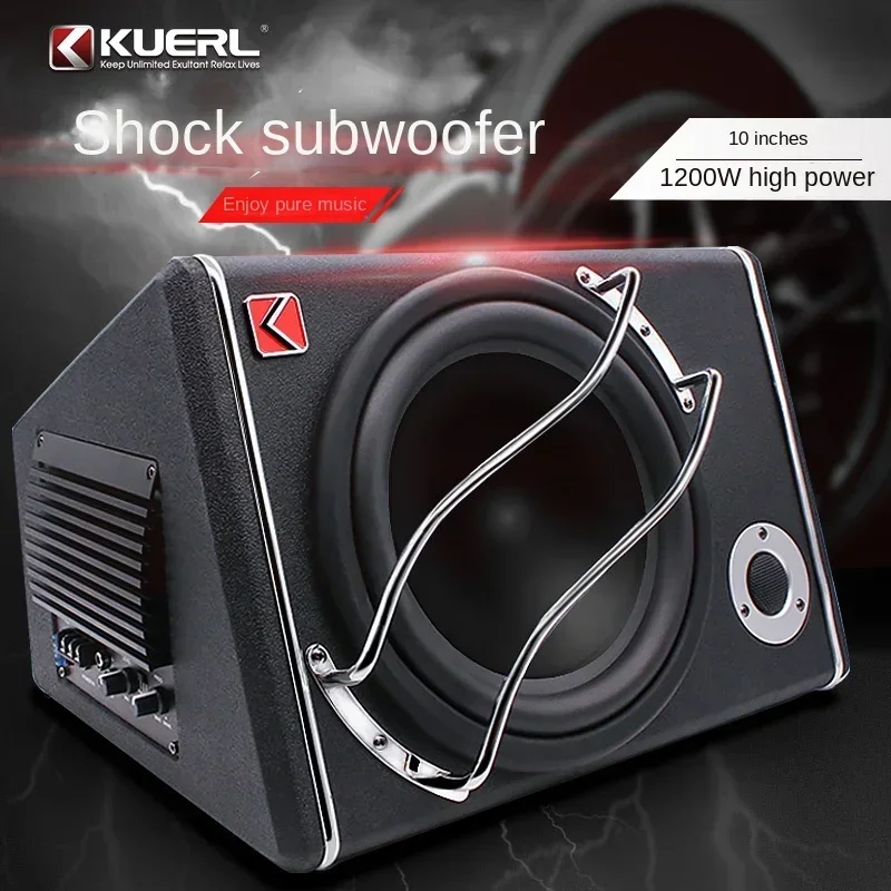 1200W High-Power 10 Inch Car Subwoofer 12V Active Overweight With High Pitch Subwoofer Suitable For Car Modification Speakers