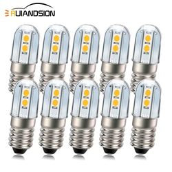 RUIANDSION 10 Pcs E10 4 3030SMD AC 220V 230V Warm White 3000K Yellow Fridge Led Bulb Machine Tool Lighting 10 mm Diameter Base