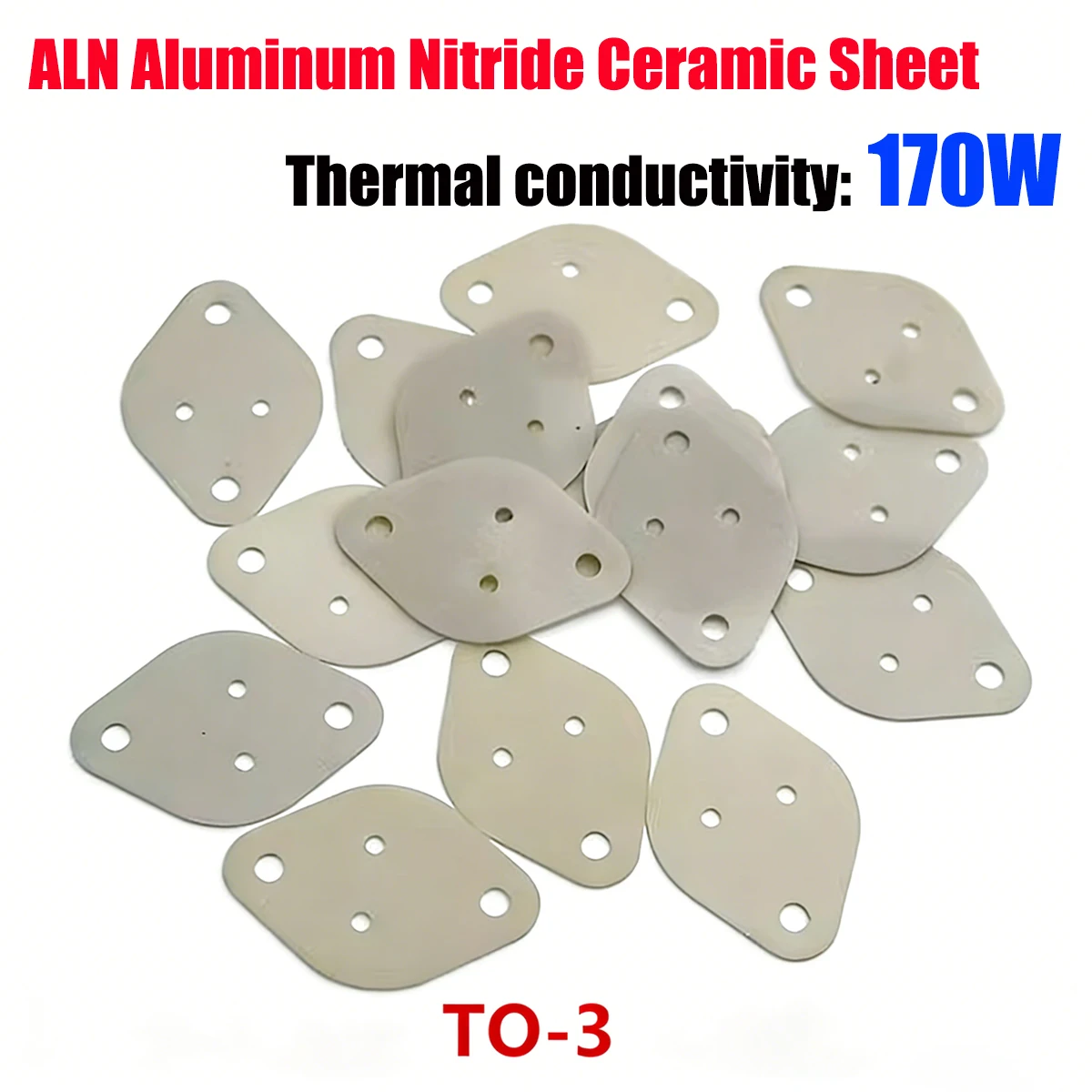 AlN Ceramic Substrates High Thermal Conductivity  for TO-3 MOSFET Semiconductor Cooling Applications
