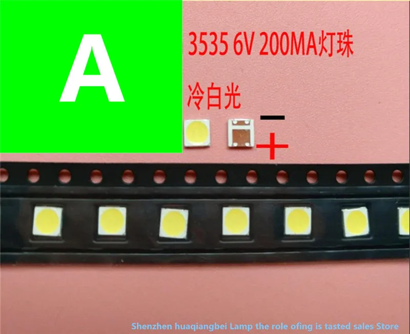 

FOR FOR LED LCD TV backlight cold white lamp bead leds replace LG 3535 6V LED TV Repair LG32LB