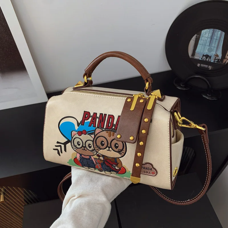 حقيبة كتف مبطنة أنيقة للنساء، حقيبة حبال عصرية جديدة لعام 2025، محفظة كروس كلاسيكية من جلد البولي يوريثان مع لهجة معدنية #6