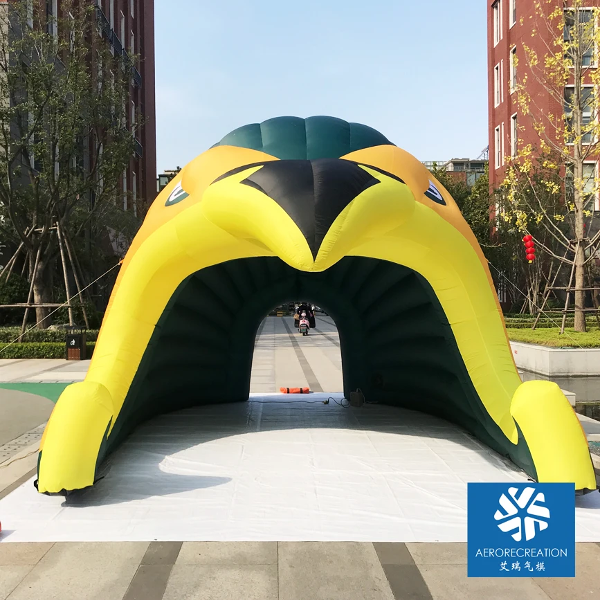 Events Outdoor Tent Advertising Customized Eagle Entertainment Inflatable Tunnel