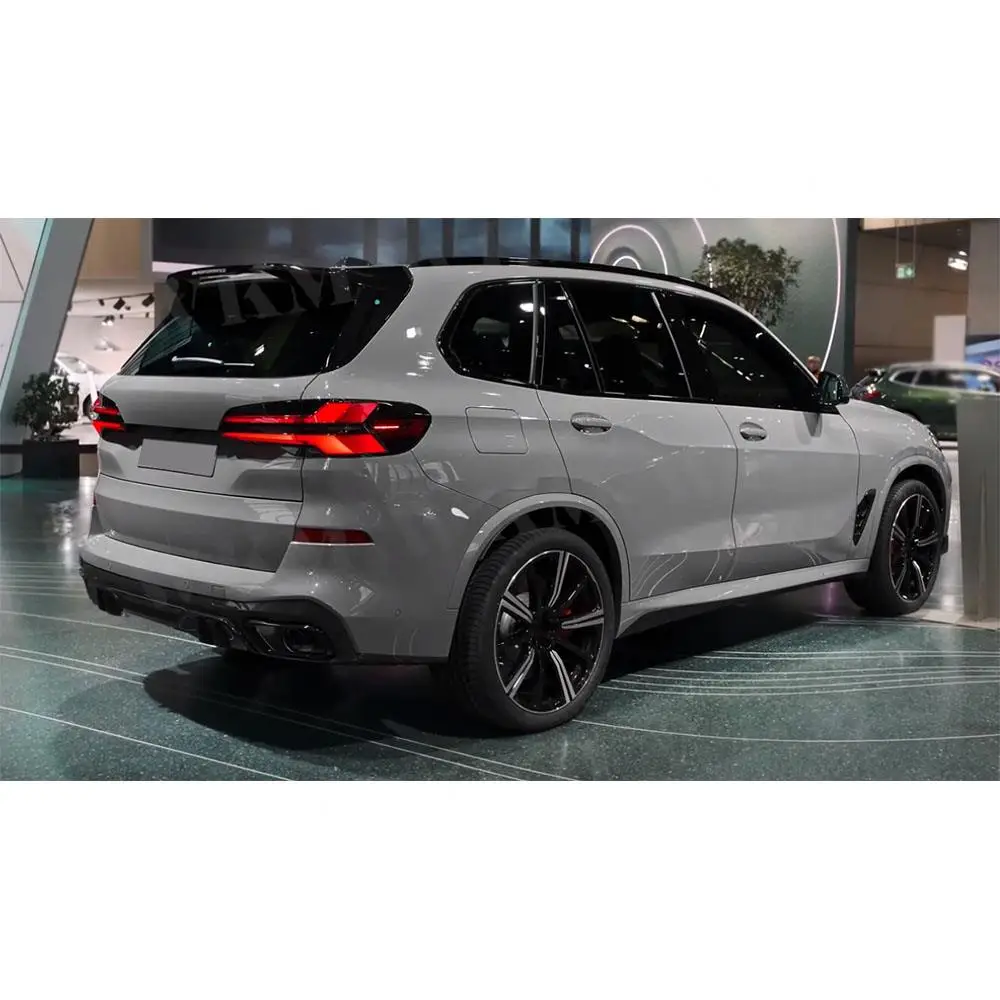

For BMW X5 G05 M sport 2019+Car Rear Bumper Diffuser Lip Gloss Black/Carbon Fiber Look Lower Bracket Splitter Spoiler Body Kit
