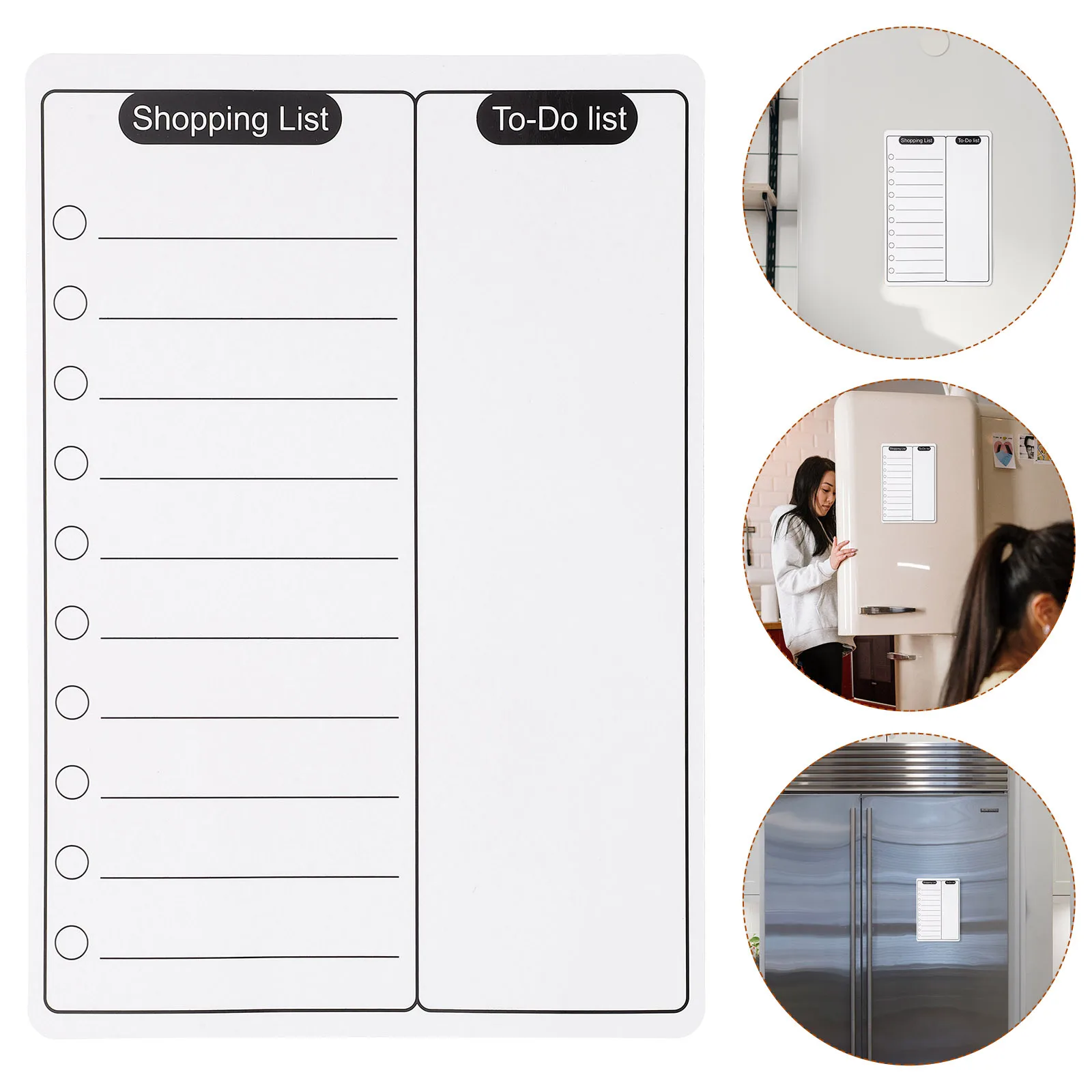 

Fridge Magnet Notepad Magnetic Grocery List Pad for Refrigerator Message Board Keep Ideas and Reminders Close At Hand