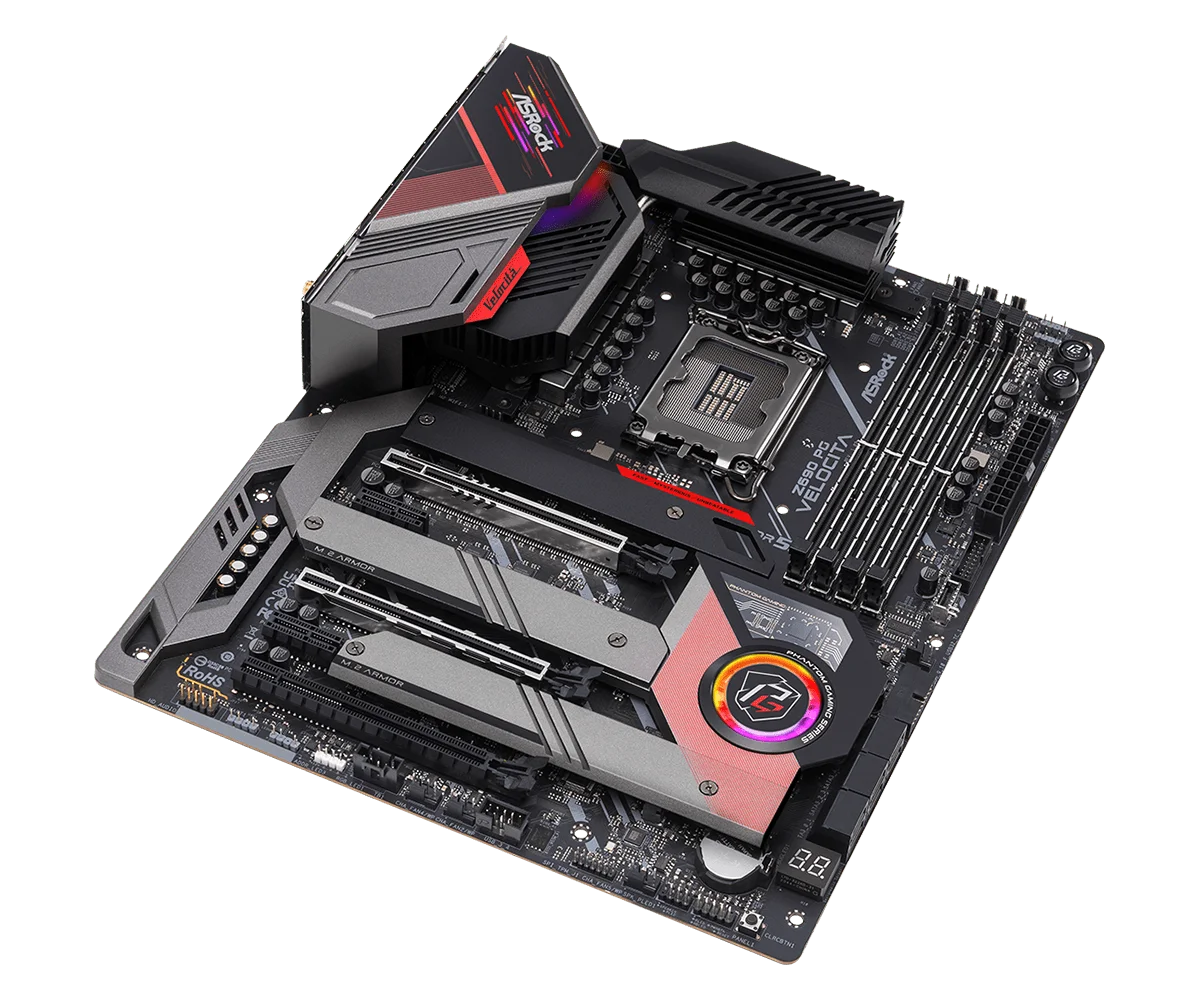 Asrock Z690 PG VELOCITA Motherboard LGA1700 192GB Intel Z690 DDR5 Support I7-14790 I5-14600 I3-14100 I9-13900 CPU M.2 ATX
