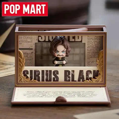 POP MART Harry Potter Hogwarts Biografiska Serien Blind Box Söt Anime Actionfigur Gissa Väska Originalleksaker Dockprydnad Gåva 8 best sales Harry Potter speldosor - №1