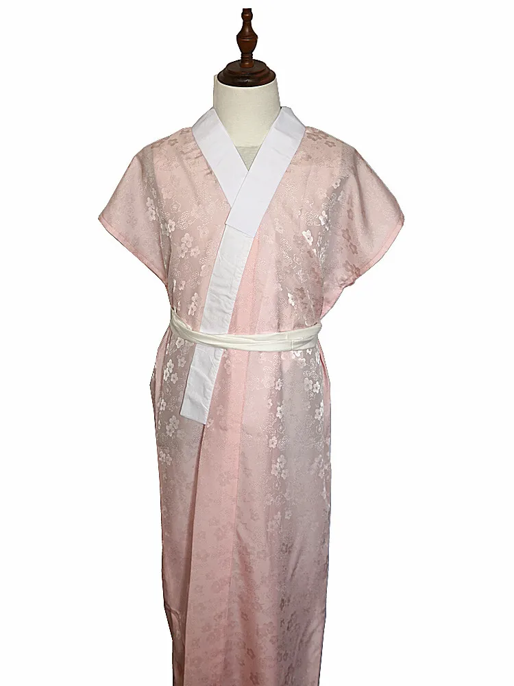 

Женская японская майка-кимоно, белый жаккардовый дизайн, устойчивый к морщинам формальный базовый слой, топ