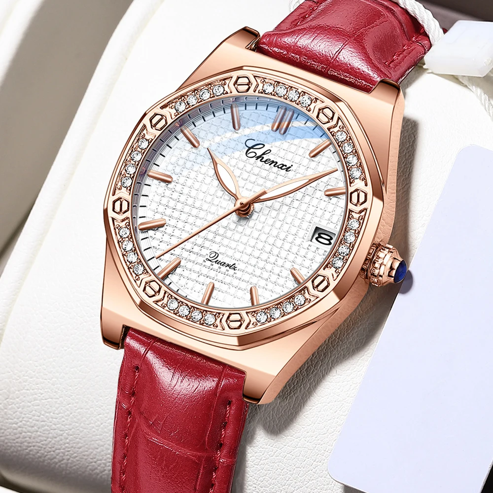 CHENXI Brand Women Quartz Watches Leather Ladies Waterproof Bracelet Wristwatches Fashion Luxury Creative Women Watch Gift