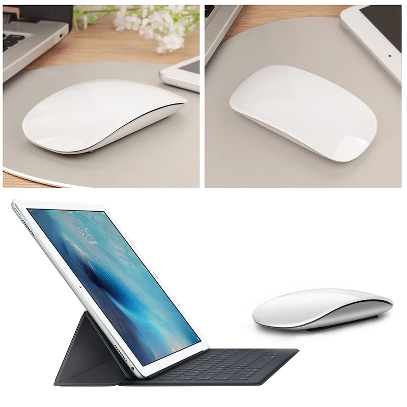 เมาส์ไร้สาย Xiaomi เงียบชาร์จคอมพิวเตอร์เมาส์บลูทูธ Slim Ergonomic PC Magic Mice สําหรับ Apple Macbook Microsoft IPAD