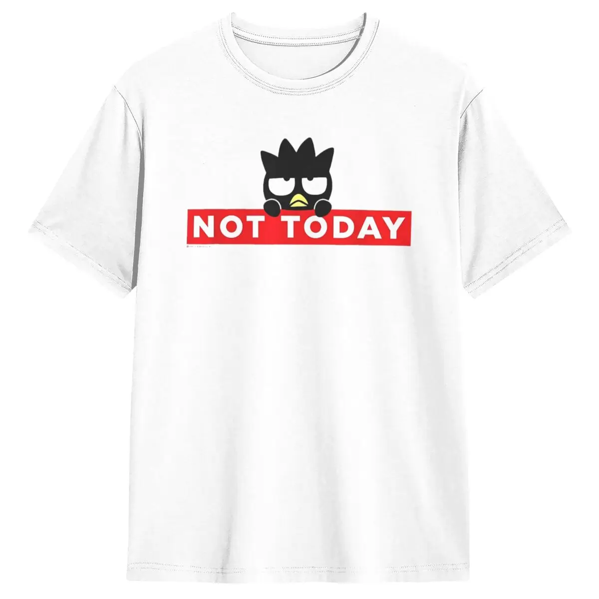 

Японская футболка Badtz-Maru Not Today, летние винтажные футболки, трендовая футболка из хлопка 100, мужские футболки с короткими рукавами