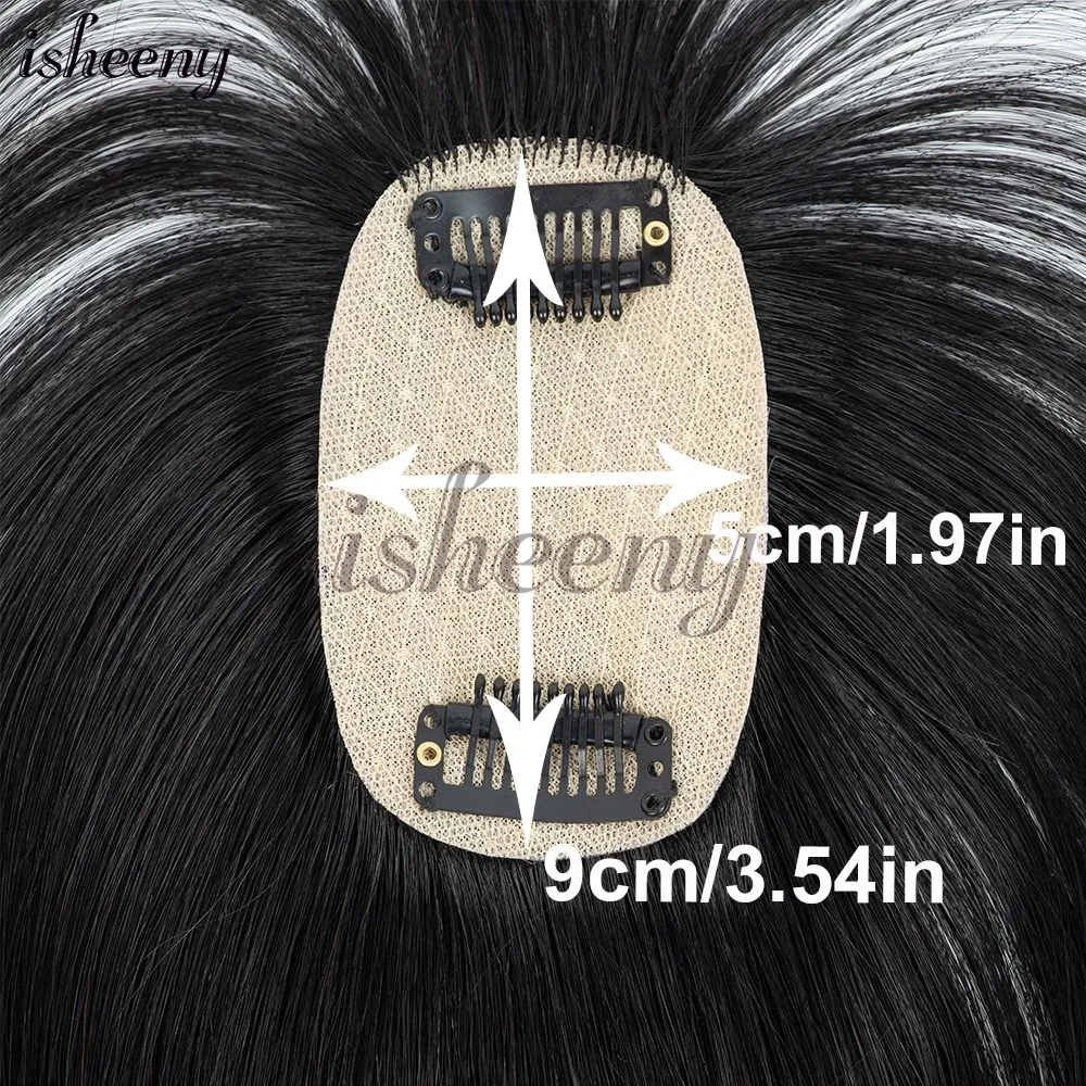 وصلات شعر بشري من Isheeny - خصلات شعر مستقيمة بدون خياطة، مزج سلس لتخفيف الشعر بشبكة قاعدة 5 × 9 سم #6