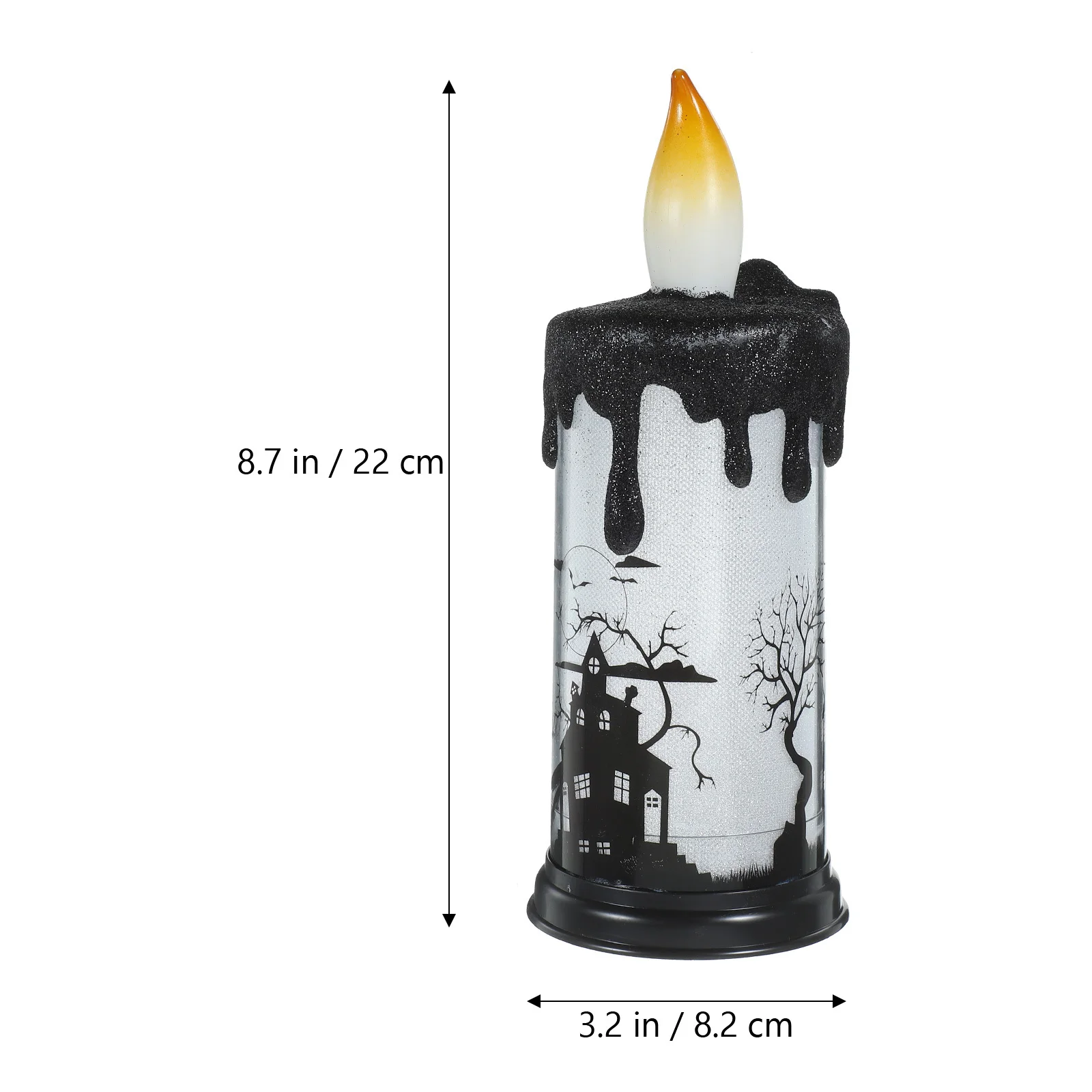1 pz luce elettronica a LED senza fiamma alimentata per feste di Halloween lampada luminosa decorativa luce notturna per interni