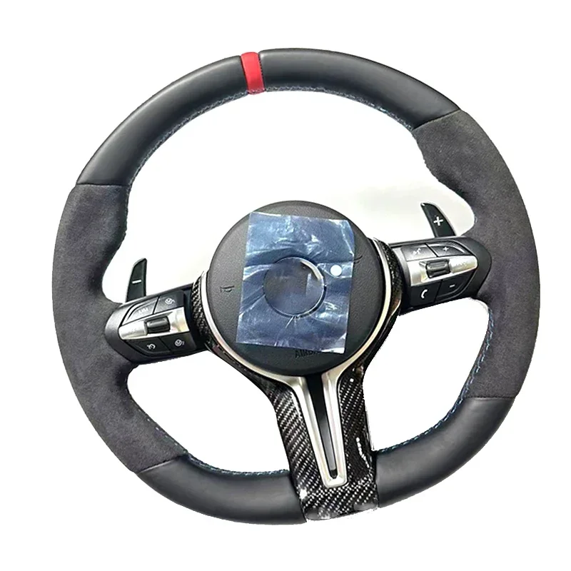 Custom Alcantar Carbon Fiber Steering Wheel For Bmws  M5 M6 F10 F18 F11 F12 Racing Wheel