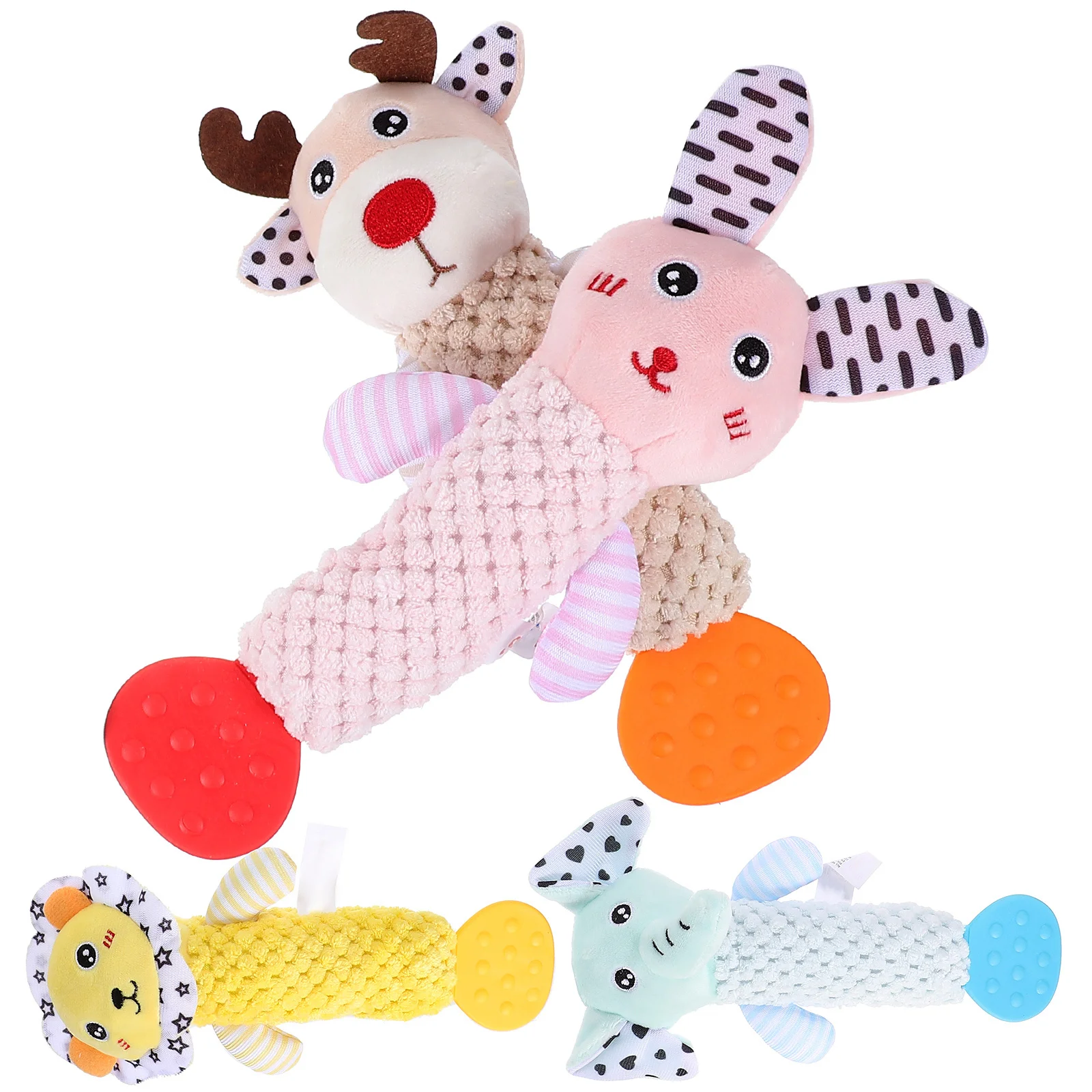 4 Uds campana Animal agarre mano educativo apaciguar desarrollo estimulación interactiva campana para bebés