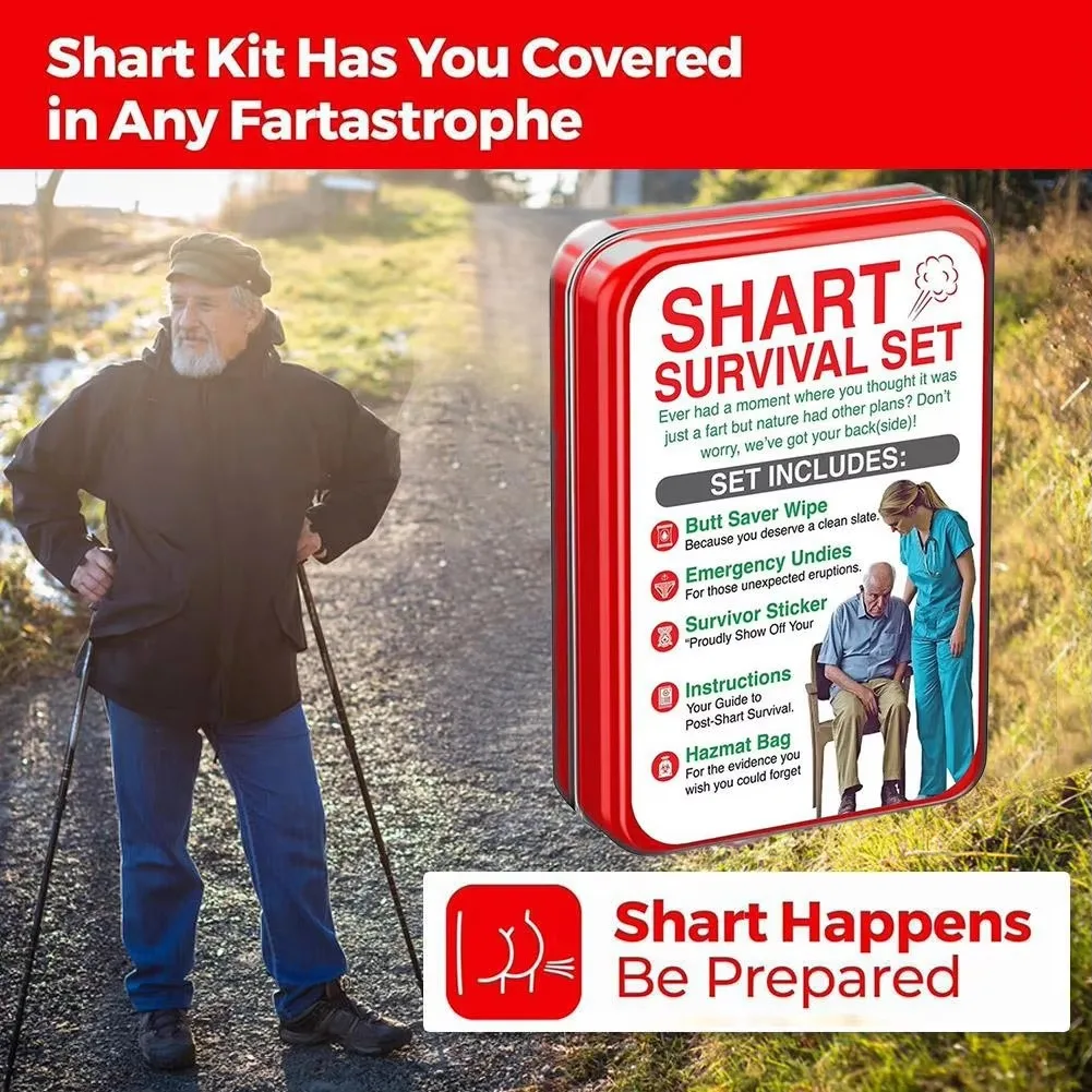 Neuartiges Survival-Set, lustiges Geschenk, tragbares Notfall-Set, humorvolles Scherzartikel-Set, Geschenk in einer Blechdose für Freunde, ideal für Feiertage und Partys. – Detail 3