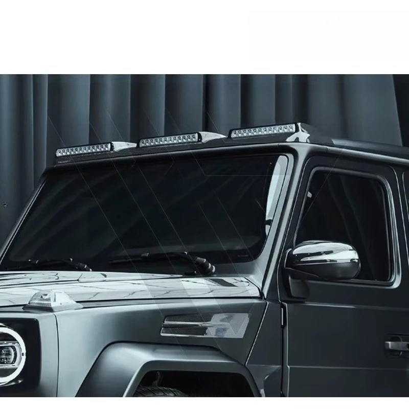 

High Quality Dry Carbon Fiber Roof Spoiler With LED Light for W464 G63 G500 2019-2024 Carbon Wing