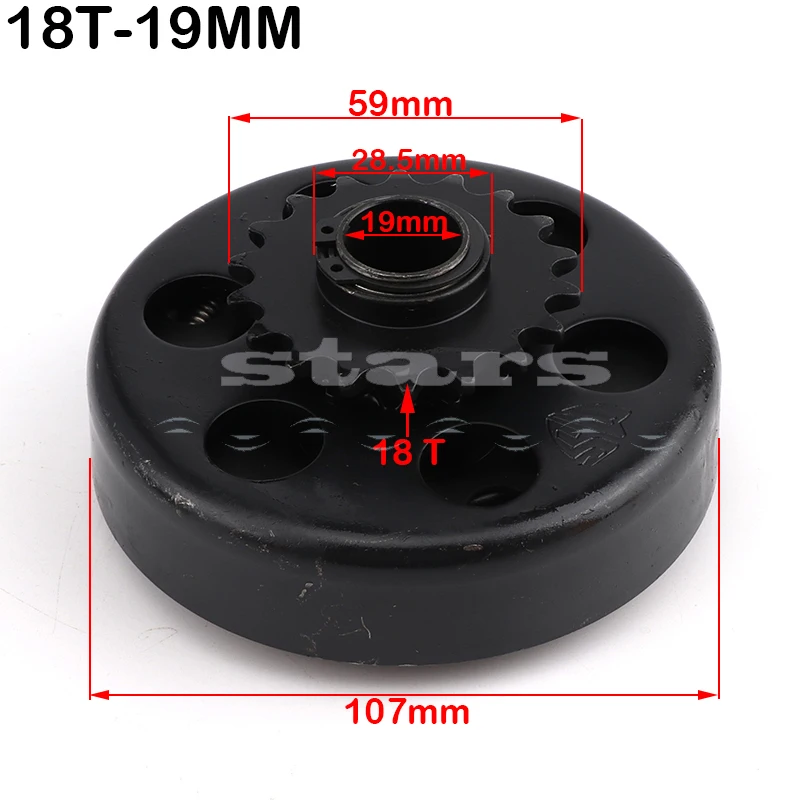 18 Tooth 35 Chain 19mm Centrifugal Automatic Clutch For GO Fun Minibike  Kart Clutch Drive Sprocket Accessories