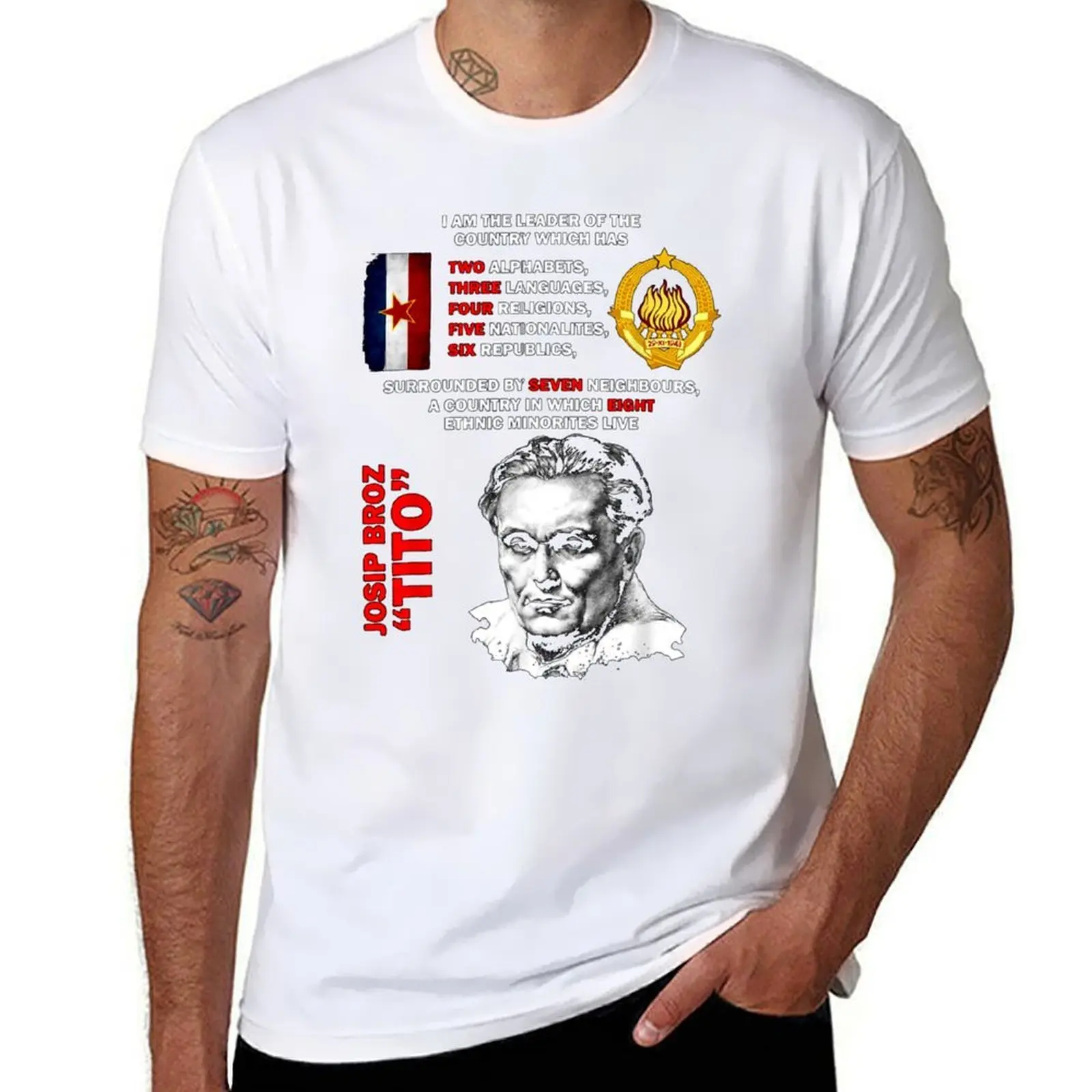 

Josip tito T-Shirt men t shirt cotton 100% cotton t shirts high quality T-Shirt