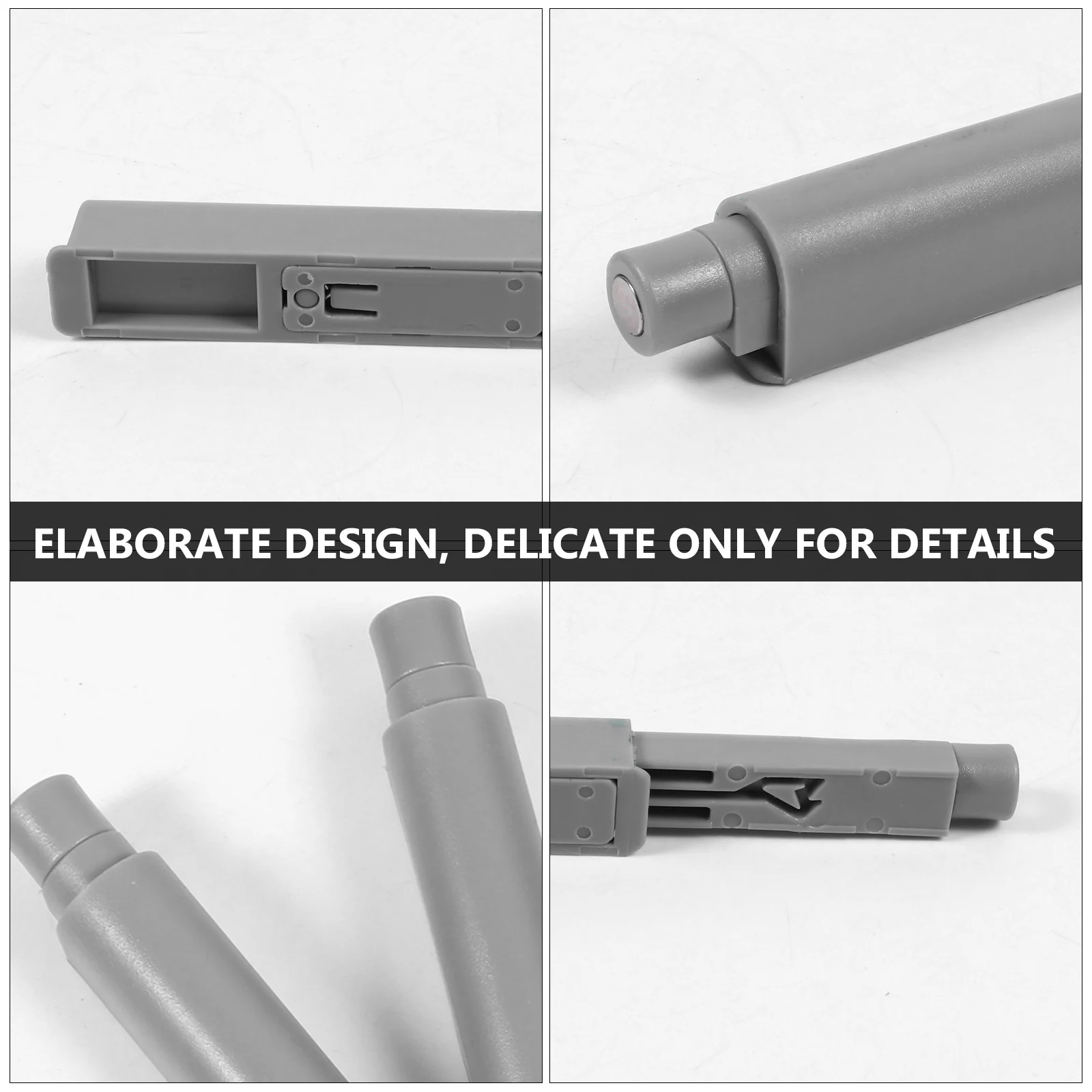 

4Pcs Aluminum Alloy Push Latch Press Open Cabinet Door Catch Magnetic Closure Hardware Fittings For Cupboard Closet Drawer