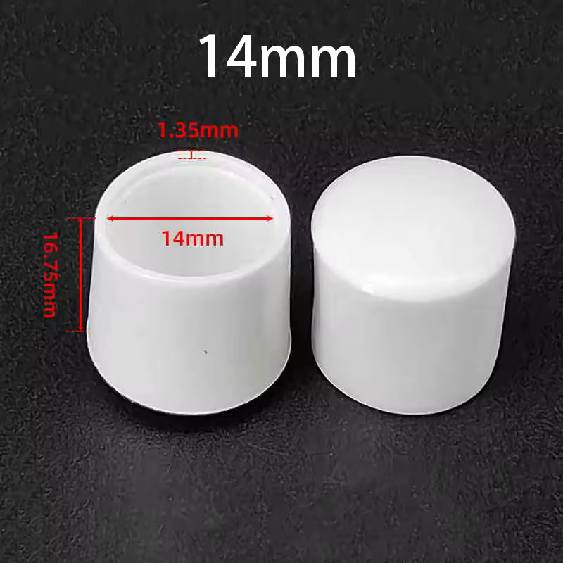 4-30Pcs PVC White Furniture Table Foot Tip Chairs Legs Pad Protector Cover Round/Square Pipe Plug Lid Tube Hole Protection Cap - Image 11