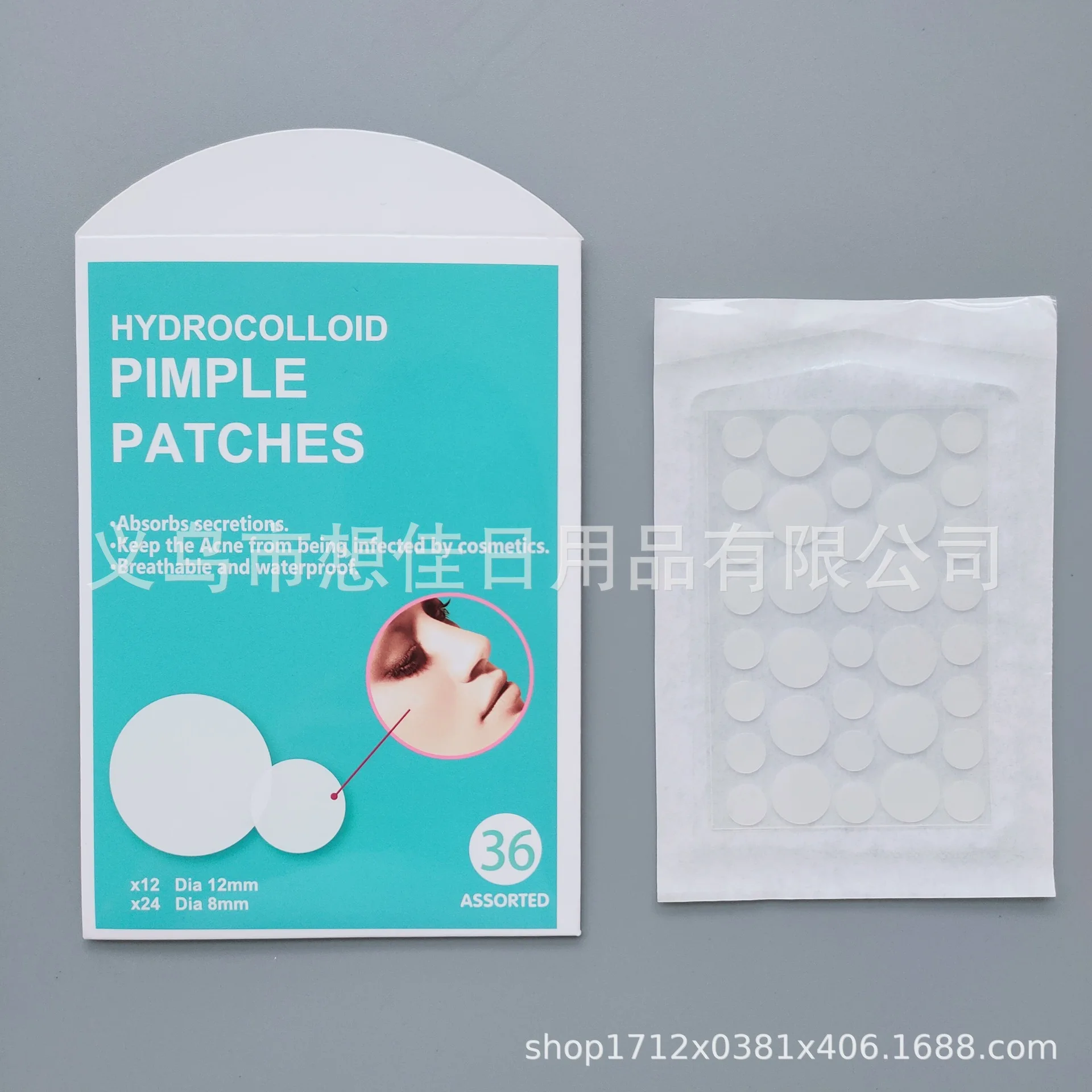 Hydrocolloid Acne Spot Patches - Day and Night Pimple Stickers, 36/360/720pcs, Invisible Healing for Face, Blemish Control for Acne-Prone Skin