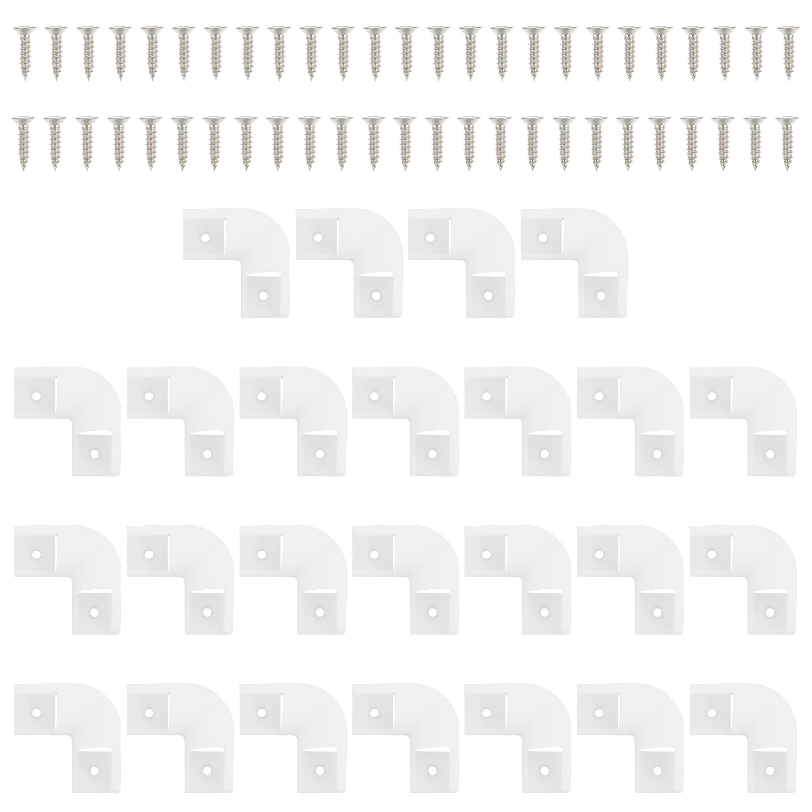 

25 Pcs LED Light Channels Connectors Shell Corner Accessories Turning Channels for Light Strips Safe Plastic Easy