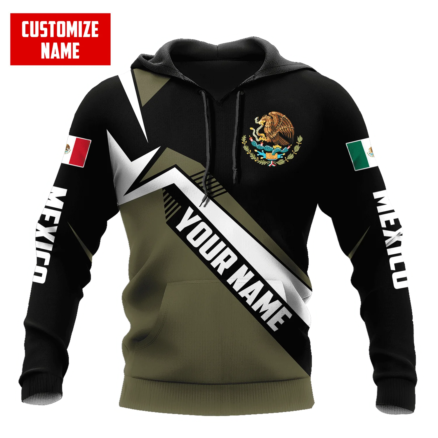 

Personalized Name Mexico Aztec 3D All Over Printed Fashion Men's hoodies Unisex zipper pullover Casual Jacket Tracksuits TDD133