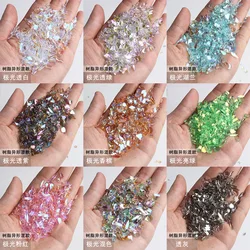 20pcs Aurora Crystal Nail Rhinsetone Jewelry Mixed AB Glass Flatback Gems Stone Nail Art 3D Decoratio Parts Manicure Accessories