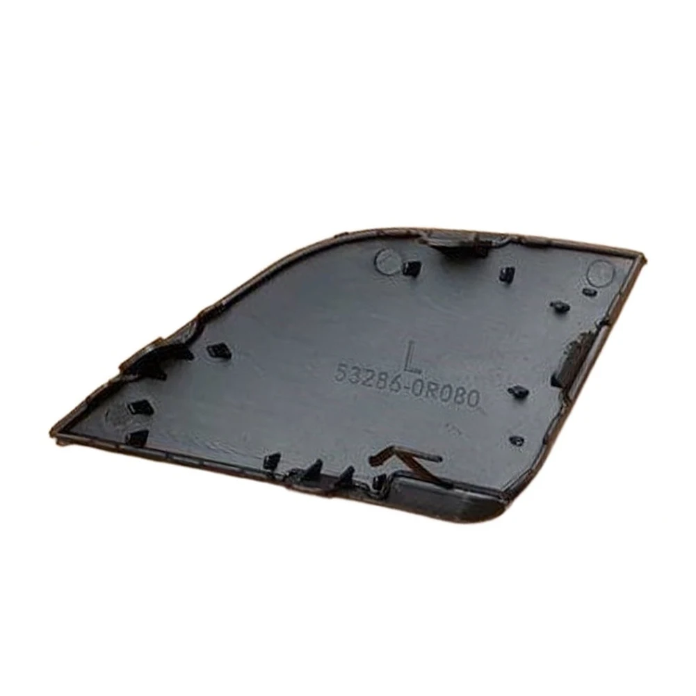 Towing Eye Cover Tow Hook Cap ABS Plastic Material Unpainted Black Finish Direct Replacement Part Left Hand Side Fitment
