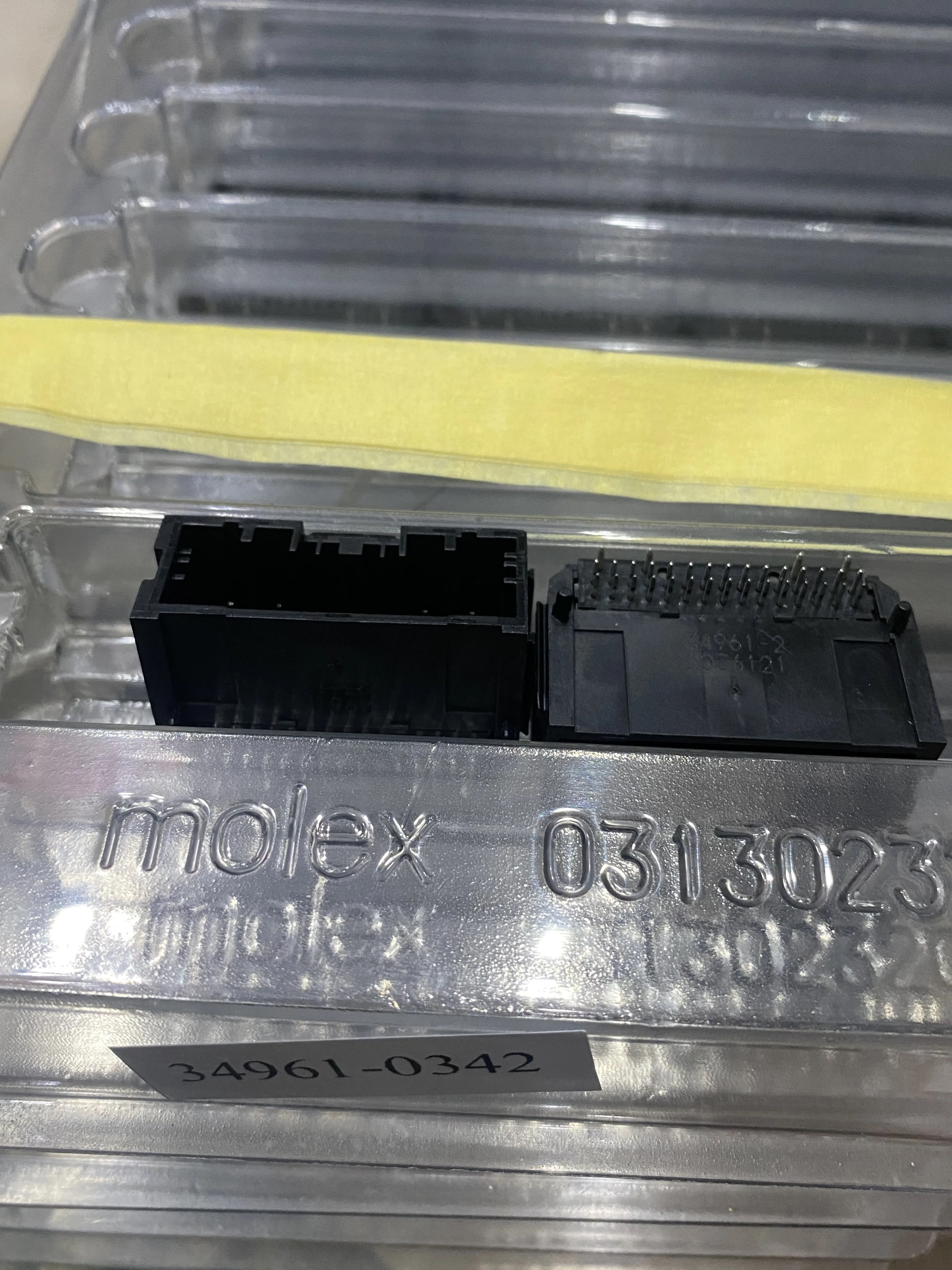 349610342/34961-0342 brass spacing 2.0 deep gray 3 rows 34P PCB socket head