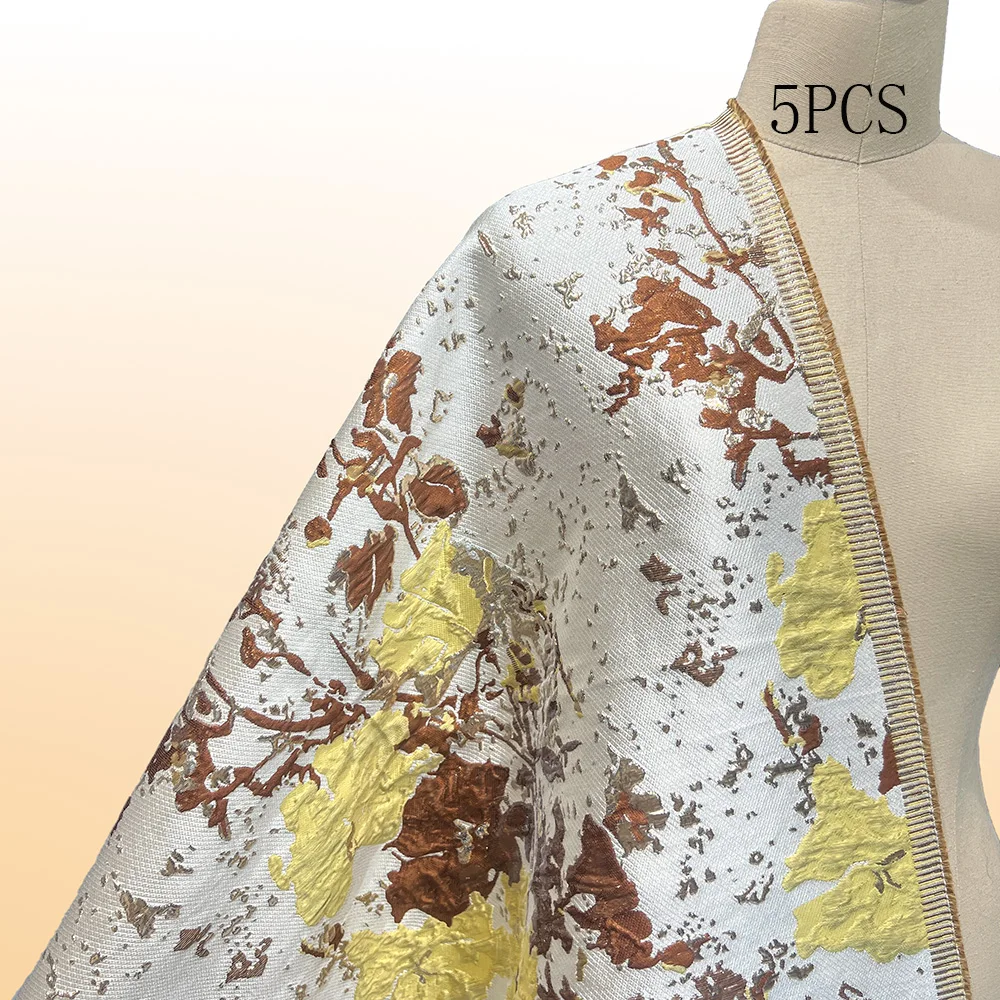 

High Quality Jacquard Lace Fabric 5 Yards French Brocade Fabric