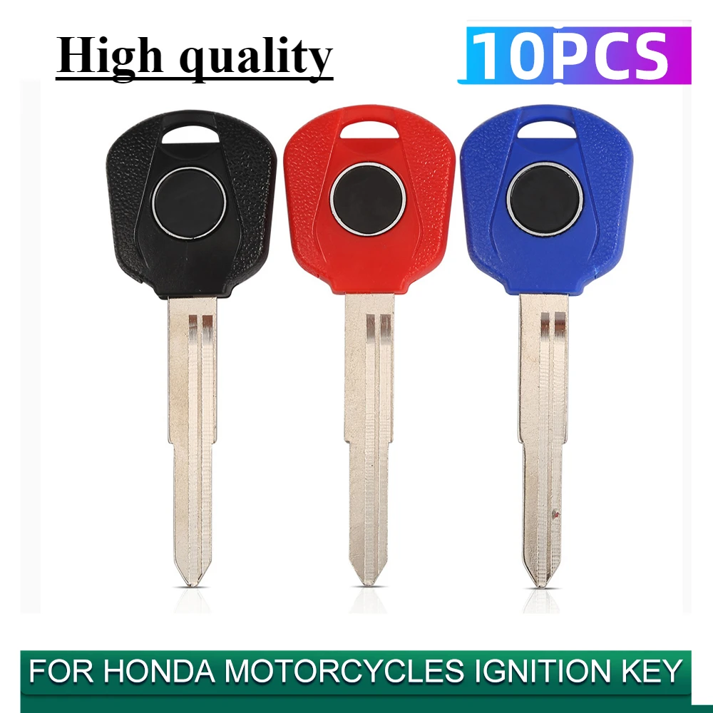 

10pcs Motorcycle key Uncut Blank embryo For Honda CBR1000RR CBR600RR CBR900 CB1300 CBR954 F4I F4 CBR250 VTR1000 No Chip