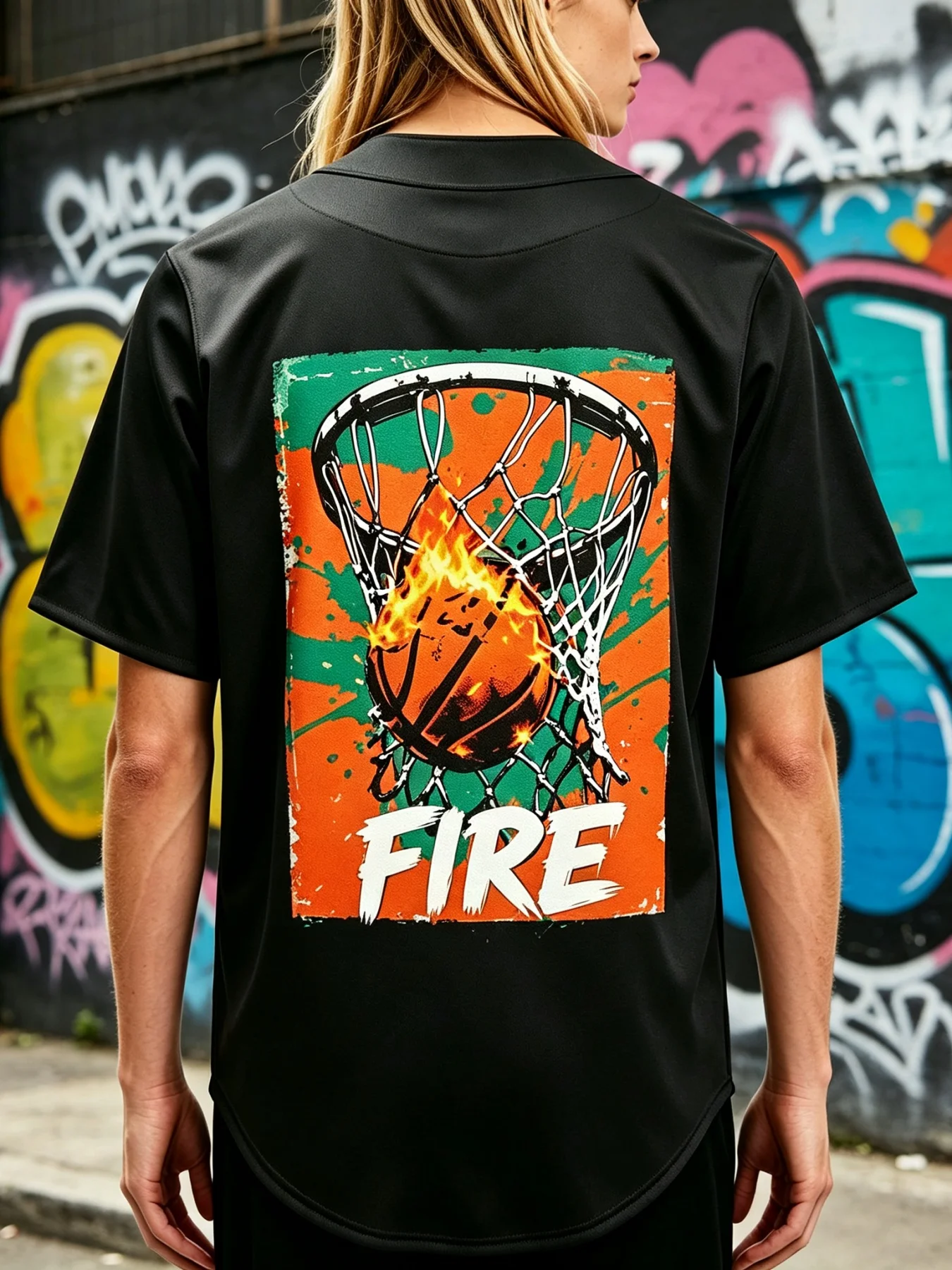 Men's Vintage Short-Sleeve Baseball Jersey Button-Down T-Shirt 'Play for the Game' Graphic Print Sports Uniform Shirt