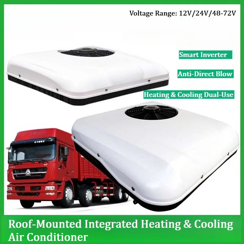 12V 24V Electric Rooftop Parking Air Conditioner for 3-Wheel 4-Wheel Vehicles, Light Truck Integrated Air Conditioner X600