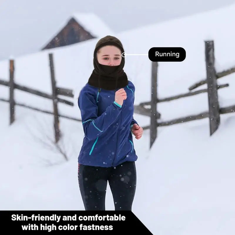 Full Face Cover For Winter Outdoor Cycling Headgear Windproof Face Covering With Drawstring Design For Hiking Cycling Camping