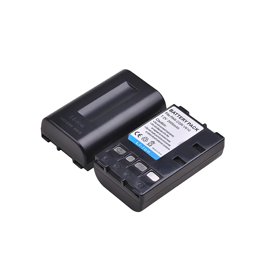 Battery For Panasonic Cgr-V610 Cgrv610 Nv-Rx14 Nv-Rx18 Nv-Rx24 Nv-Rx27 Rx37 Rx18B Rz10 Cameras 2000MAh