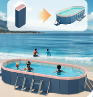 New Non-Inflatable Foldable Swimming Pool For Family Summer Water Party Home Outdoor Garden Backyard 1.6m 2.1m 2.6m 3m 3.6m