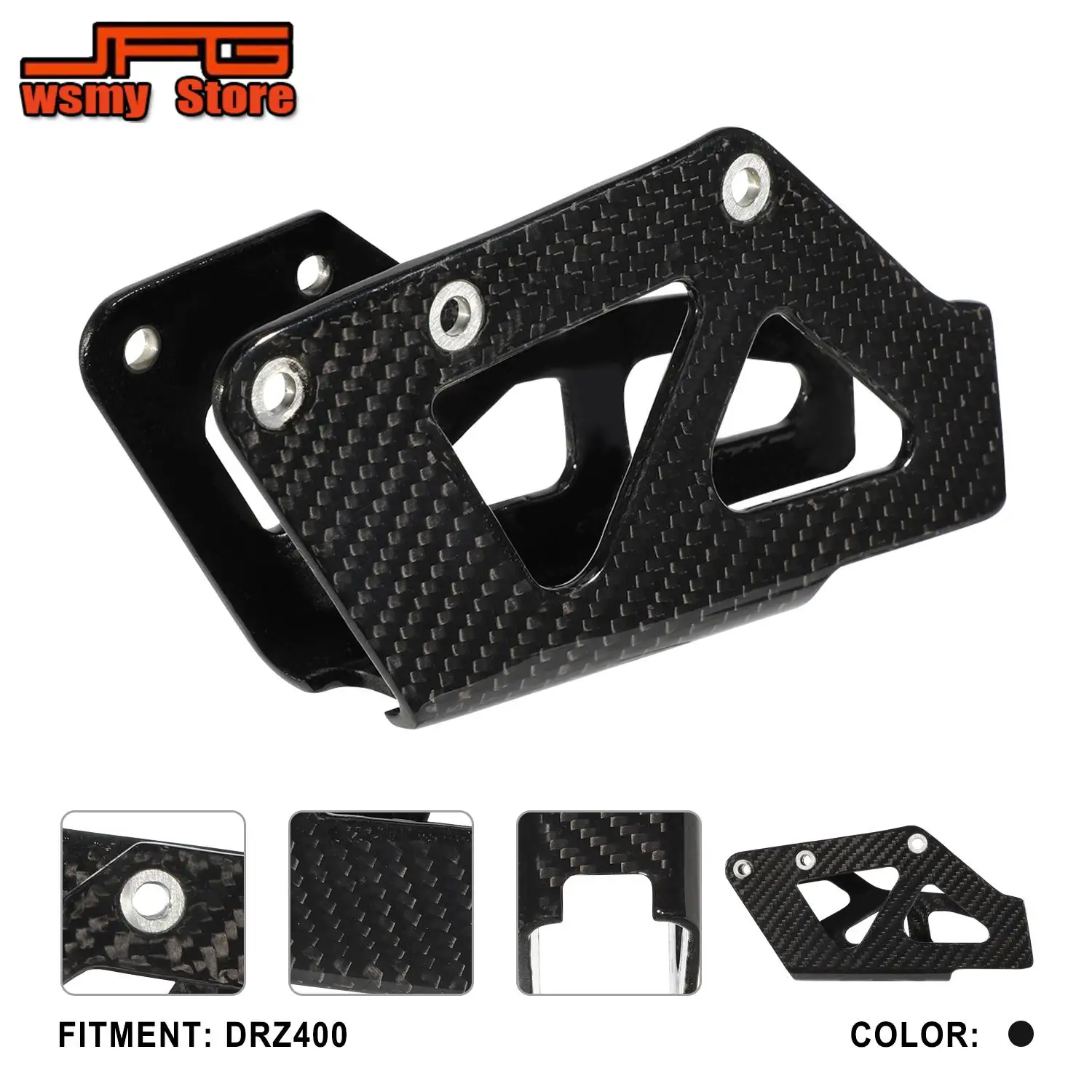 

Funparts For SUZUKI DRZ400 Chain Guard Guide Motorcycles Accessories Carbon Fiber Protection Covers Guide Stablize Dirt Pit Bike