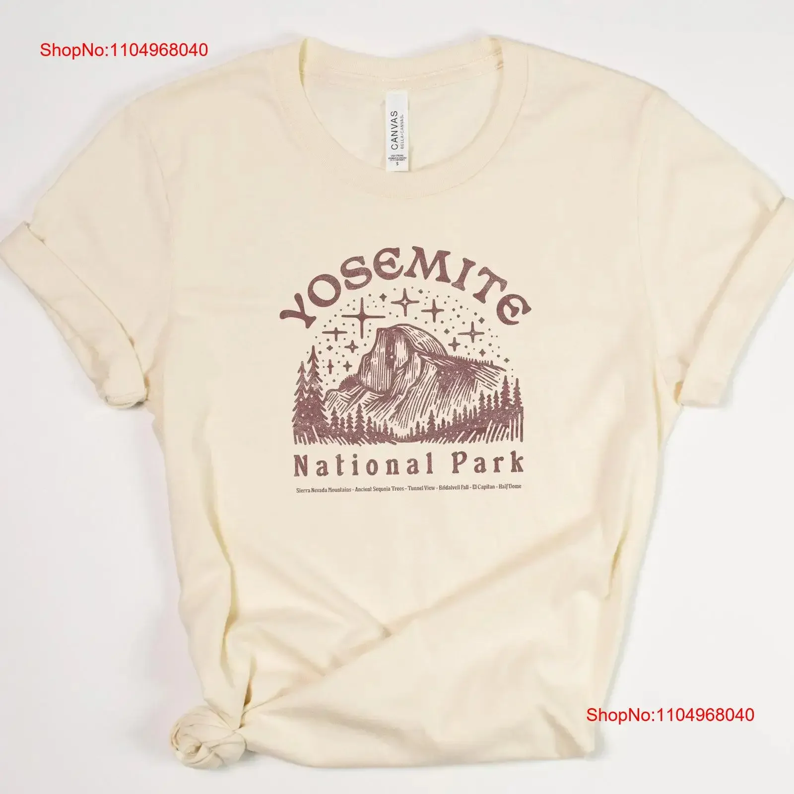 Camiseta del Parque Nacional de Yosemite Granola Girl estética vintage lavada homme ligeramente Top para uso diario elegante y cómodo