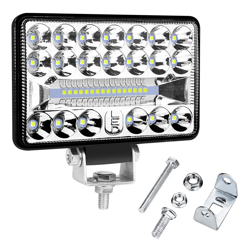 Powerful 4 inch LED Work Light Bar with 36 Lights and 108W Mixed White Light for Trucks and Off-Roading