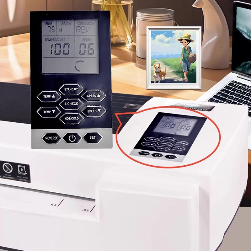 เครื่องเคลือบบัตรอัจฉริยะ U-HT1330 พร้อมฟังก์ชันหลากหลาย ปรับอุณหภูมิและความเร็วได้ ทำงานต่อเนื่อง 24 ชั่วโมง